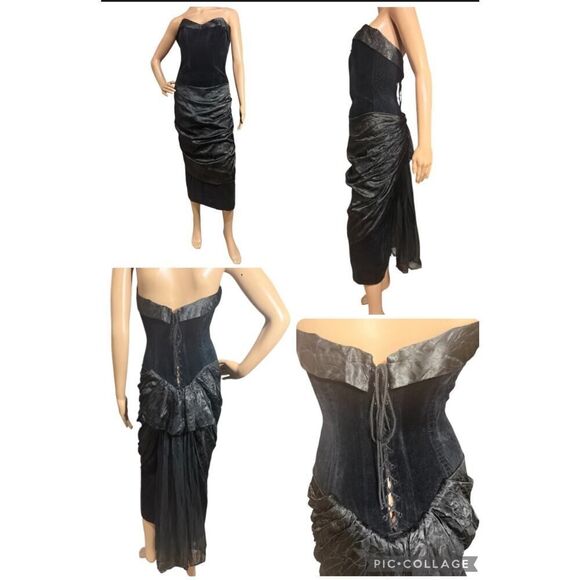 Unbranded Dresses & Skirts - Strapless Black Ruched Cocktail Dress